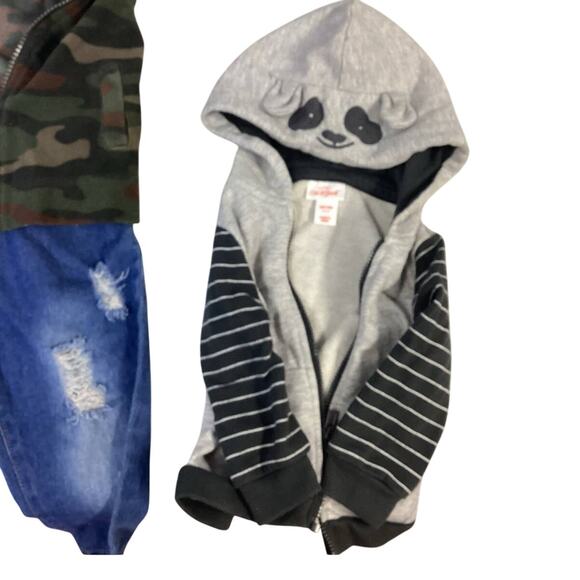 Lot of 5 Boys 6-9 Months Cat & Jack Carters Camouflage Fleece Pants Tops Jacket - Picture 4 of 4